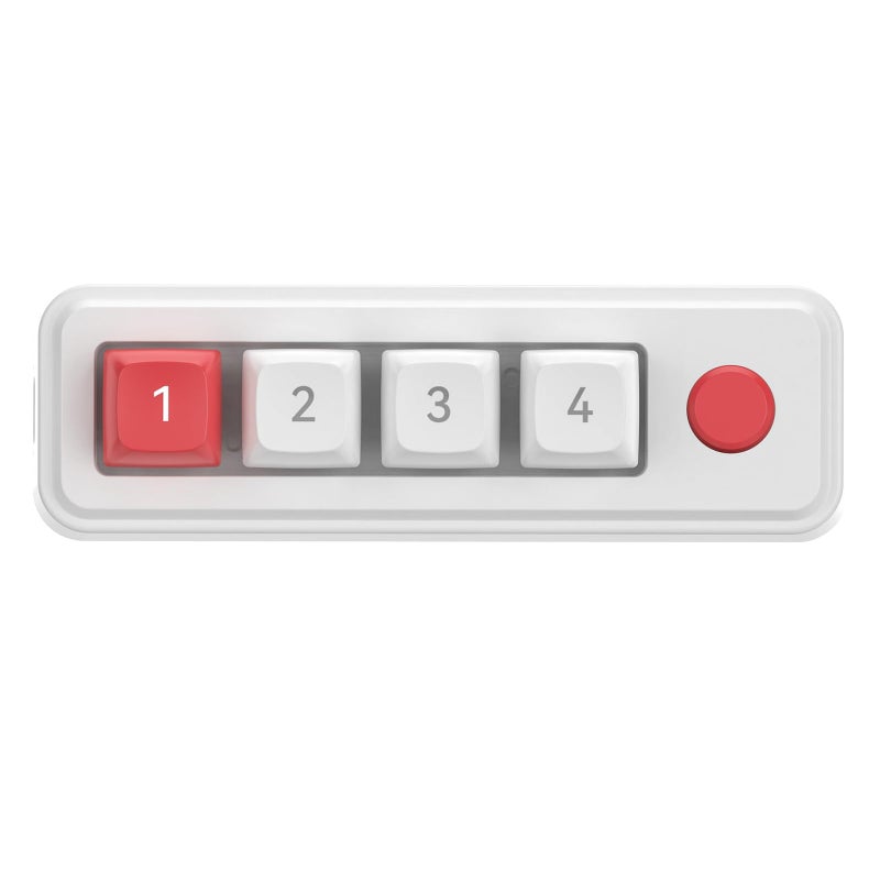 Mechanical Gaming Keyboard White With Knob Customizable Macros Programmable RGB LED USB C Ports - Image 2