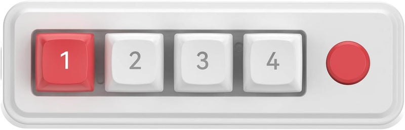 Mechanical Gaming Keyboard White With Knob Customizable Macros Programmable RGB LED USB C Ports - Image 1
