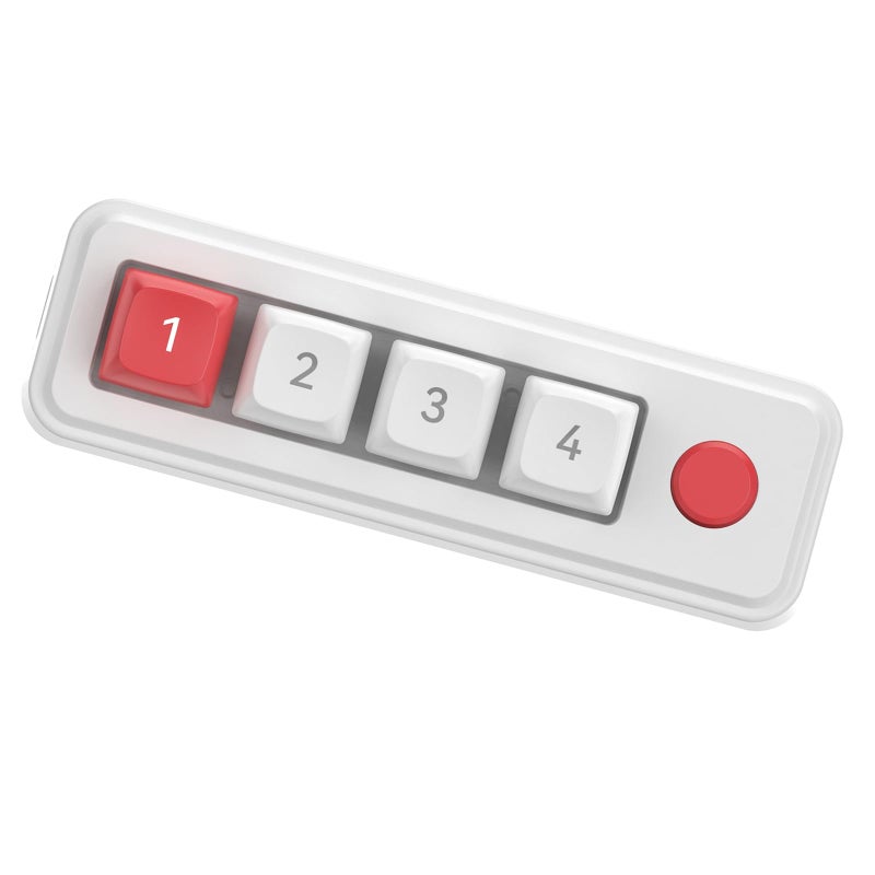 Mechanical Gaming Keyboard White With Knob Customizable Macros Programmable RGB LED USB C Ports - Image 4