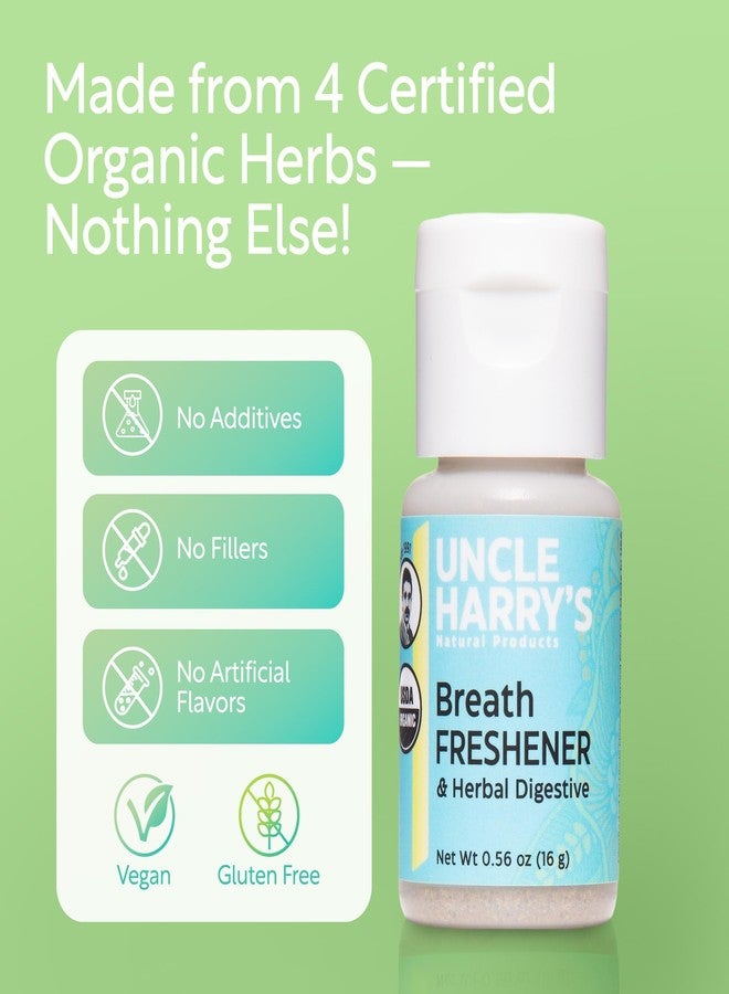 Uncle Harry's Certified Organic Breath Freshener and Herbal Digestive | with Organic Licorice, Anise, Fennel, Peppermint | Gluten Free 0.56 oz - Image 3