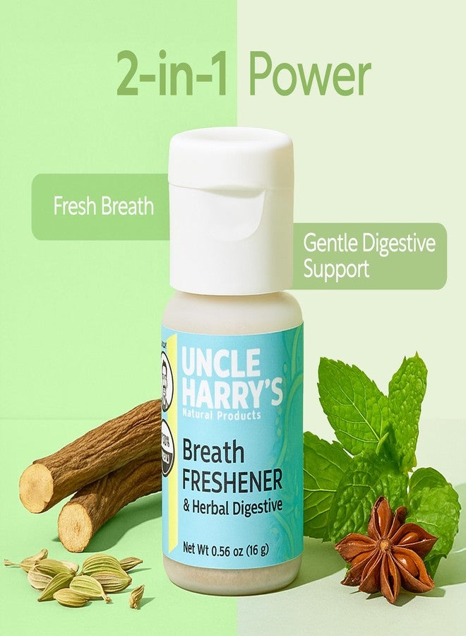 Uncle Harry's Certified Organic Breath Freshener and Herbal Digestive | with Organic Licorice, Anise, Fennel, Peppermint | Gluten Free 0.56 oz - Image 2