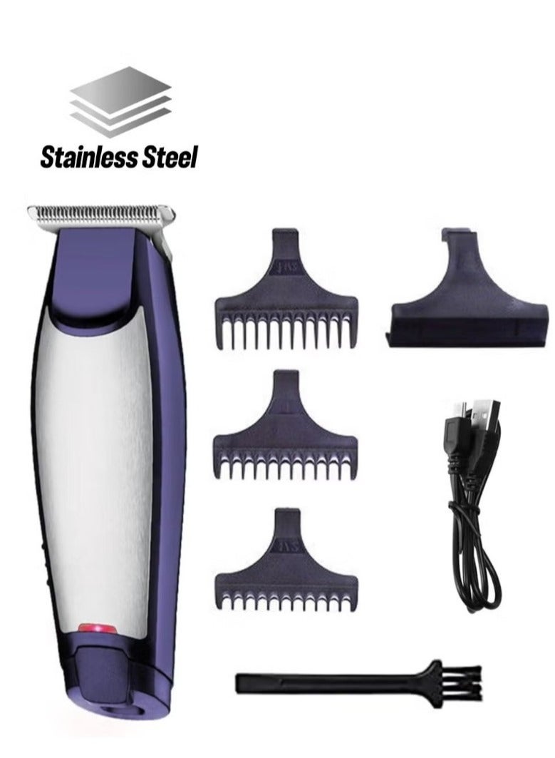 كروم ماكينة تشذيب ومقص قابلة لإعادة الشحن أزرق/فضي/أسود - Image 1