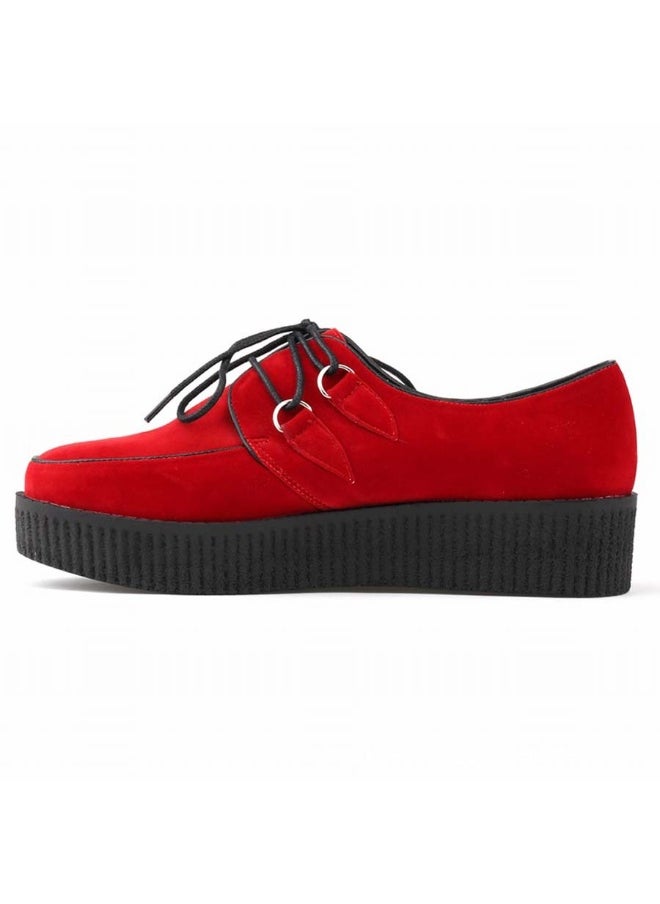 Loquat Trendy and dazzling wedge thick-soled platform flatform strappy women's shoes 5cm Red  - Image 2