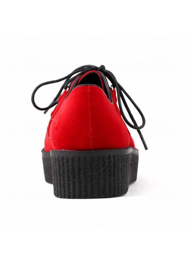 Loquat Trendy and dazzling wedge thick-soled platform flatform strappy women's shoes 5cm Red  - Image 3