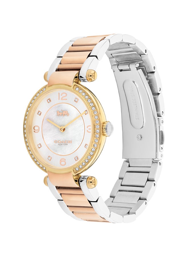 COACH Women's Analog Round Shape Stainless Steel Wrist Watch 14504137 - 34 Mm - Image 2