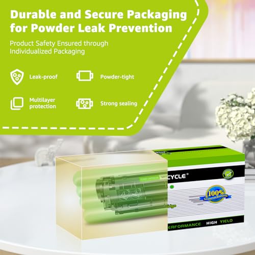 greencycle 12A Toner Cartridge Replacement Compatible for HP 12A Q2612A (Black) Laserjet 1020 1010 1012 1018 1022 1022N 3015 3030 3052 3055 M1005 M1319F Printer (Black, 4-Pack) - Image 5