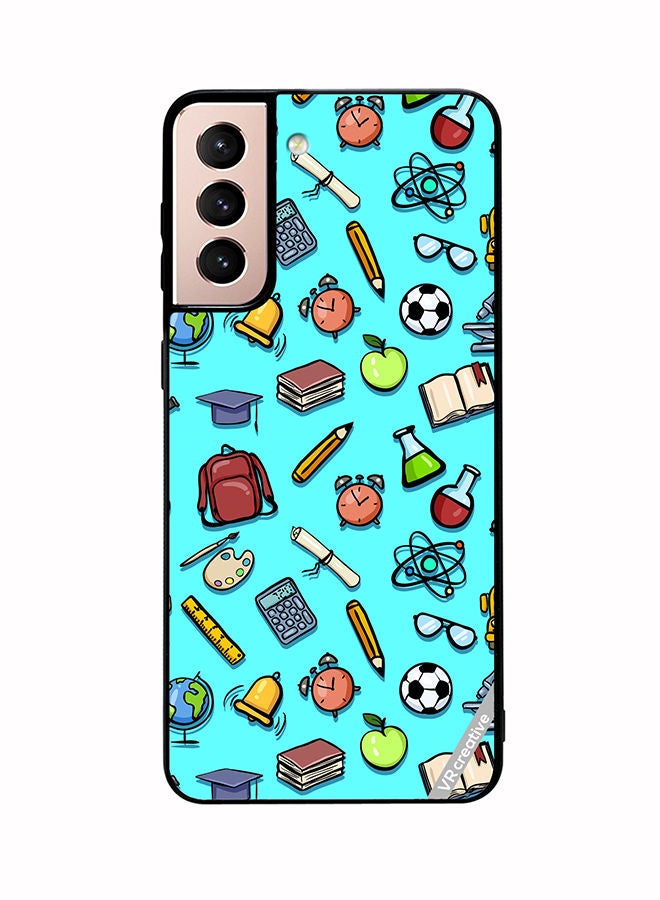 VR CREATIVE Protective Case Cover For Samsung Galaxy S21 Plus 5G Cartoon School Color Design Multicolour - Image 1