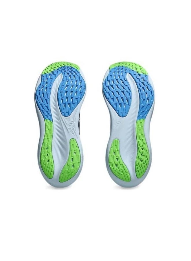 Onitsuka Tiger Men and Women Gel-Nimbus 26 Outdoor Running Sneakers Dark Blue/Bright Green - Image 5