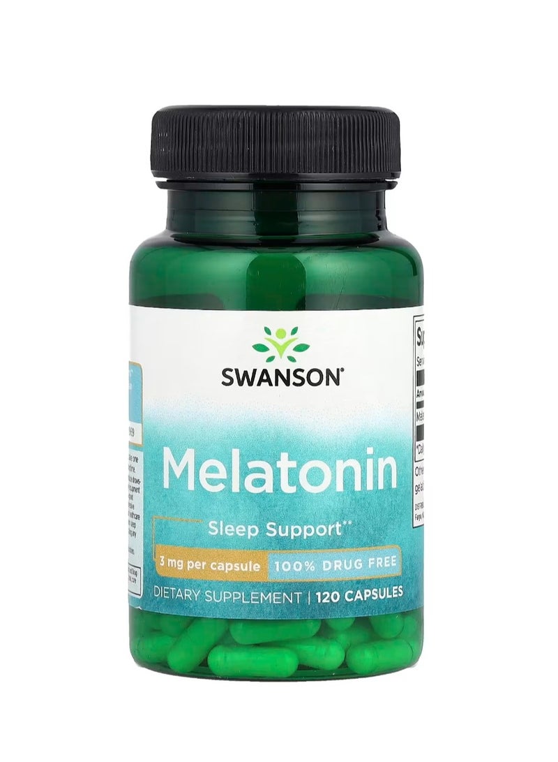 سوانسون ميلاتونين 3 ملجم - 120 كبسولة - Image 1