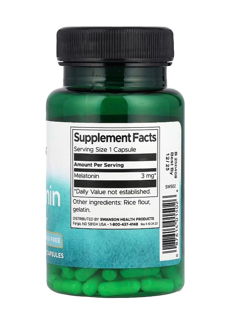 سوانسون ميلاتونين 3 ملجم - 120 كبسولة - Image 2