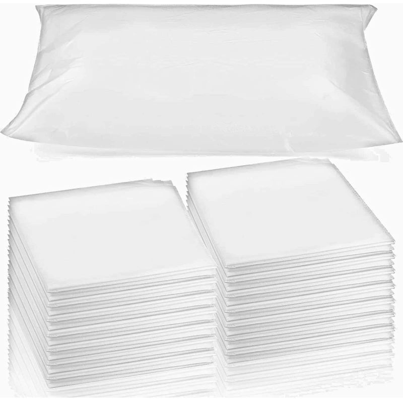 Oudain Oudain Disposable Pillow Cases 20 Count White 32 x 20 Inches Non Woven Fabric 