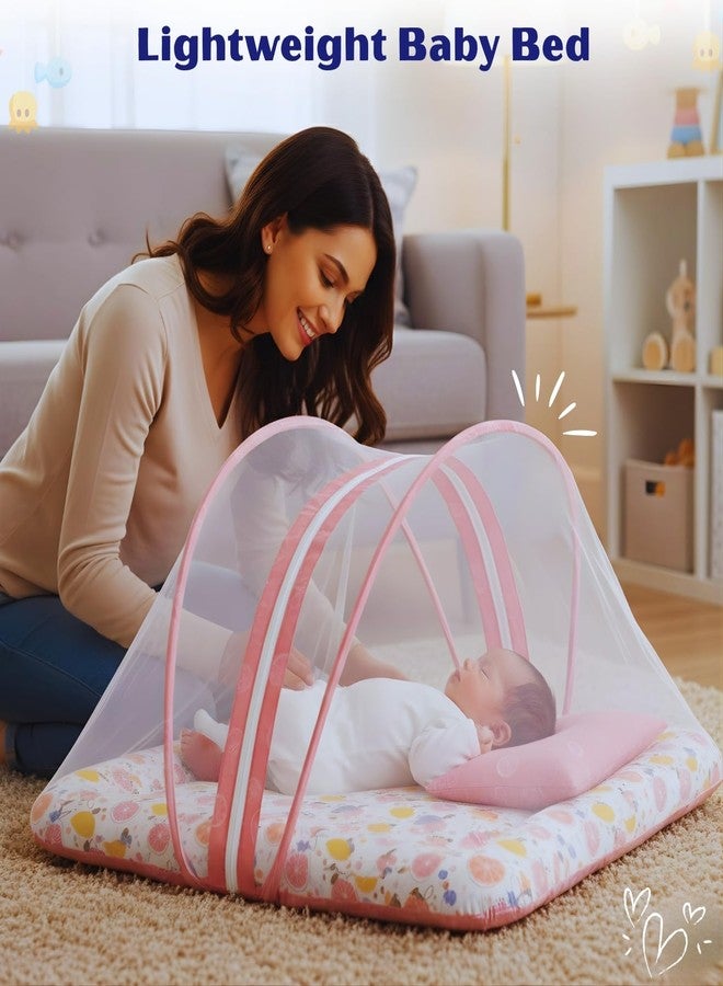 Toddylon Newborn Baby Essentials Kit 28 Items Combo Set | New Born Baby Kit 0–6 Months | Baby Products Maternity Delivery Bag Kit (Pink) - Image 4