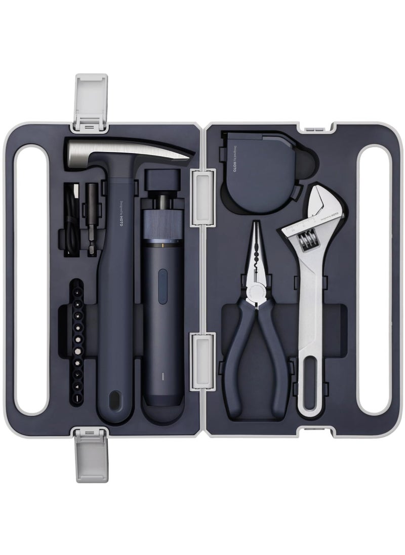 HOTO - HOTO Electric Screwdriver Tool Set, High-end Tool Kit, Outstanding Appearance, Compact & Portable, Minimalism Design, Hidden Buckle, Safe & Practical, High-end Tools Kit for Home Repairs/Daily Use - Image 1