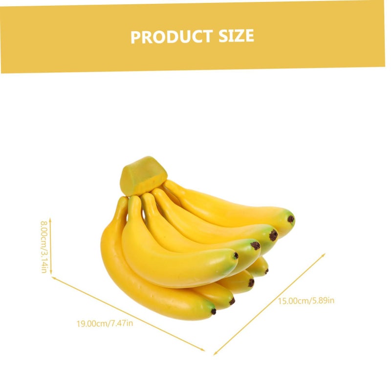 PRETYZOOM 1 Set Artificial Banana Fruit Fake Decor Lightweight Photography Props - Image 3