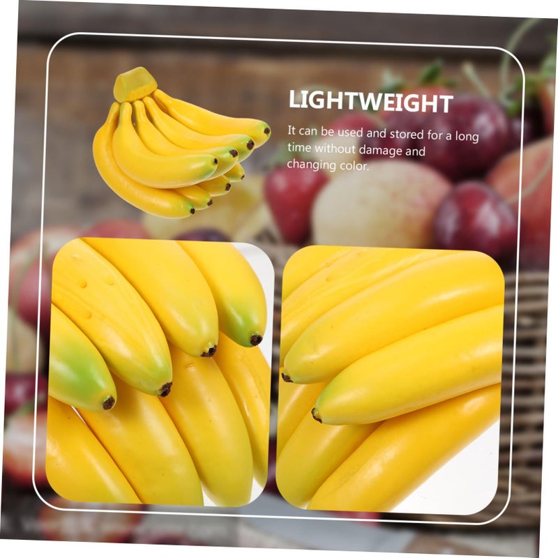 PRETYZOOM 1 Set Artificial Banana Fruit Fake Decor Lightweight Photography Props - Image 4