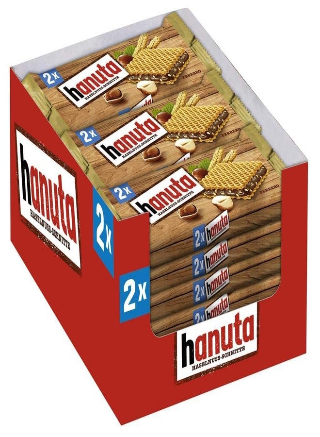 Ferrero Hanuta Wafers Filled with Hazelnut Creme CASE 18x(2s) - Image 1