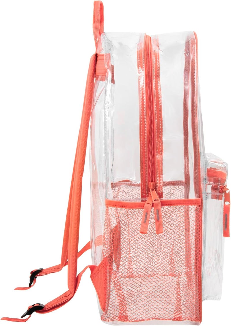 Trailmaker Clear Backpack Heavy Duty with Padded Straps, Side Pockets for Kids, Boys, Girls, School, Stadium Approved Events - Image 5