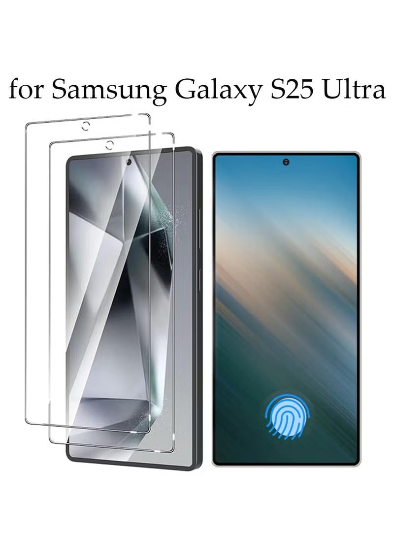 MIGOFAST 2Pcs Samsung Galaxy S25 Ultra Screen Protector HD Clear Protective for S25 Ultra 3D Curved Upgrade Easy Installation Shockproof Durable Bubble Free Accessory - Image 1
