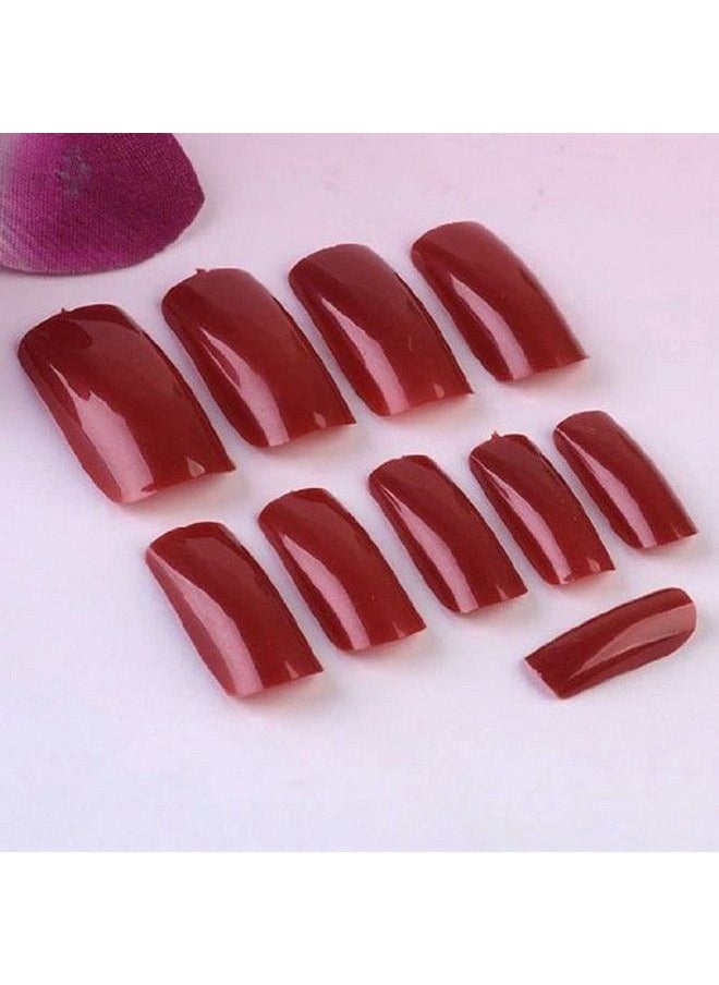 500Pcs Dark Red Abs Plastic French Full False Fake Nail Tips Art Fashion Design - pzsku/ZF9689ED3A7BFC53FF20DZ/45/_/1677913989/aa5cee06-47d3-4ad0-a825-fa223246e085