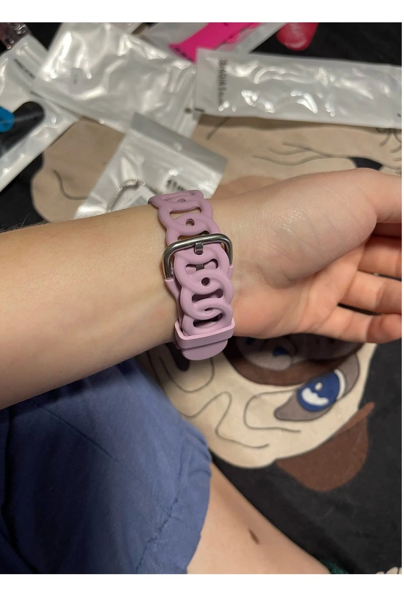 Silicone Band for Apple Watch Fit 3 Soft Sport Bracelet Strap - Image 2