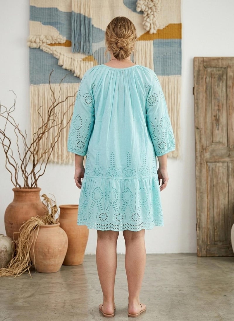 Alaya Women   Cotton Midi Dress -AL3709 - Image 2