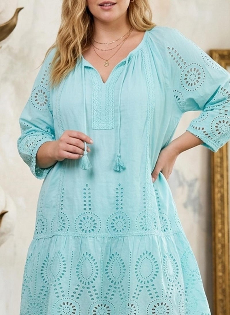 Alaya Women   Cotton Midi Dress -AL3709 - Image 4