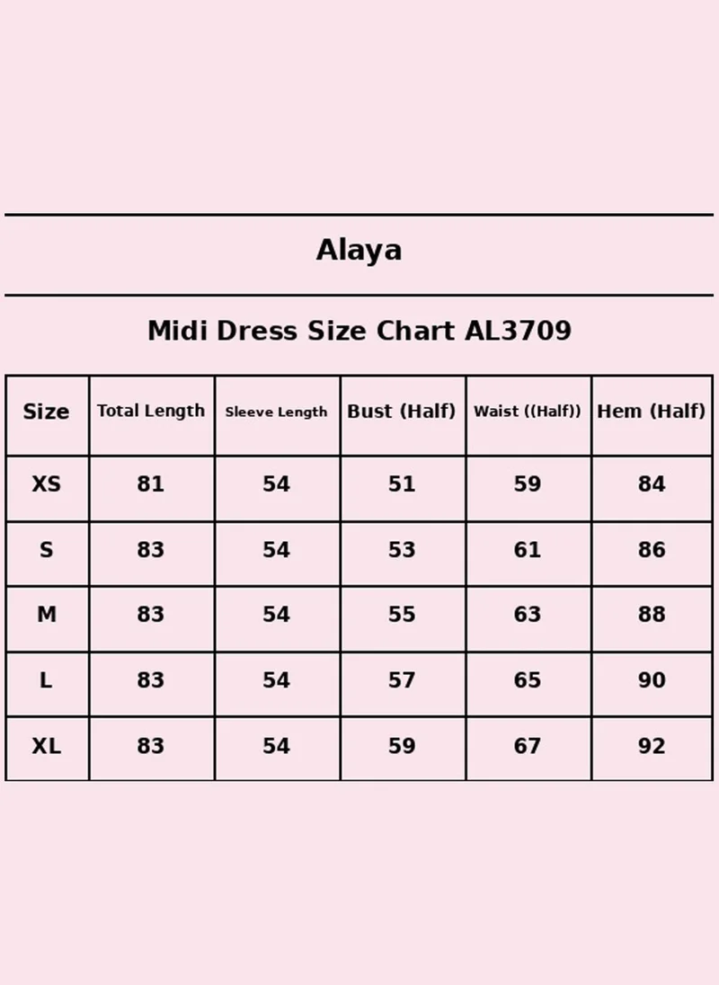 Alaya sky blue Women   Cotton Midi Dress -AL3709 for Women | Best Price UAE