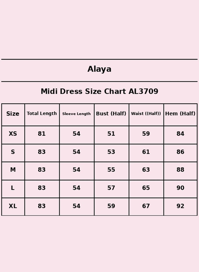 Alaya Women   Cotton Midi Dress -AL3709 - Image 5