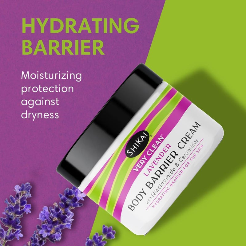 ShiKai Very Clean Moisturizing Body Barrier Cream (Lavender, 4.5 oz) | Hydrating Barrier for the Skin | With Niacinamide, Ceramides, Shea Butter - Image 2