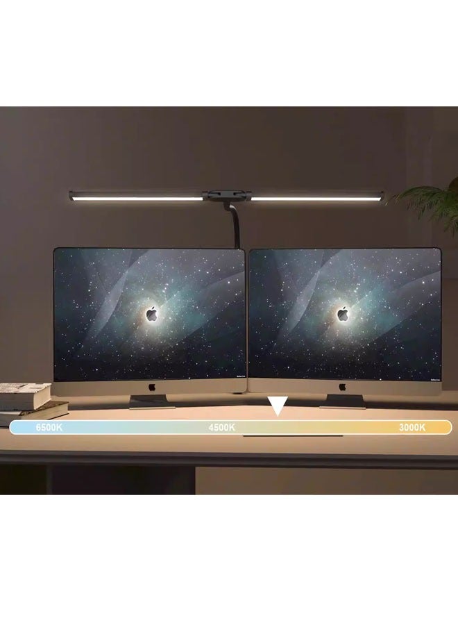 إن كي أكس مصباح LED مكتبي عبر الحدود | مصباح بمشبك مزدوج الرأس مع أنبوب مرن للطلاب - حماية للعين أثناء القراءة - Image 3