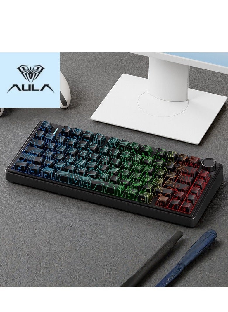 أولا كل قوي F75 ماكس الثالث الاختبار المزيف لوحة المفاتيح الميكانيكية التحكم اللاسلكي - Image 1