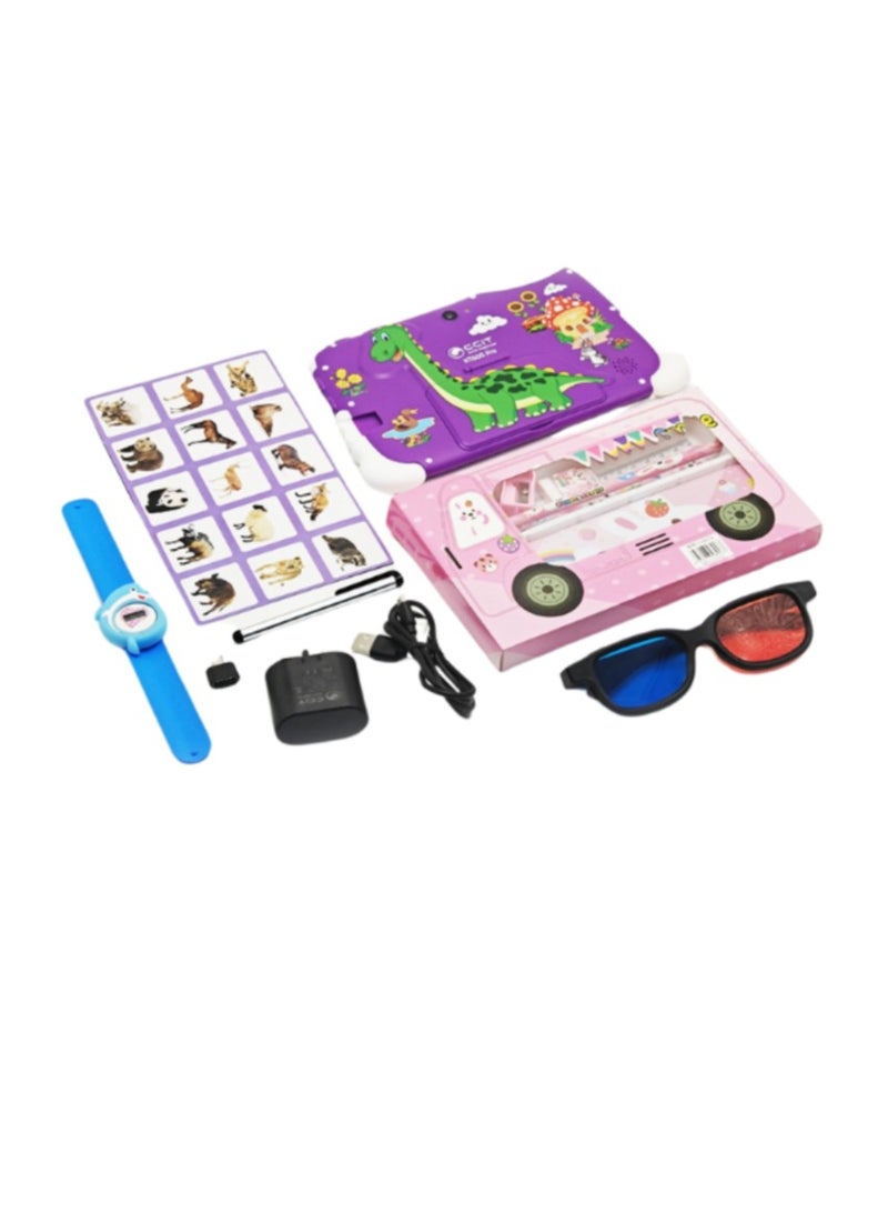 CCIT KT600 Pro 10.1-Inch Android Tablet | 8GB RAM 256GB ROM | Octa-Core | Dual SIM 4G LTE + Wi-Fi | 8000mAh Battery | With Wireless Keyboard & Mouse – Pink - Image 2