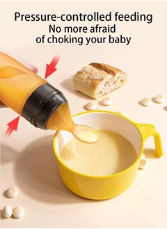 HaveDream Children's Silicone Tableware Set - 4 Pieces - PP Food Bowl + Rice Paste Spoon + Scraper Spoon + Bite  - Image 2