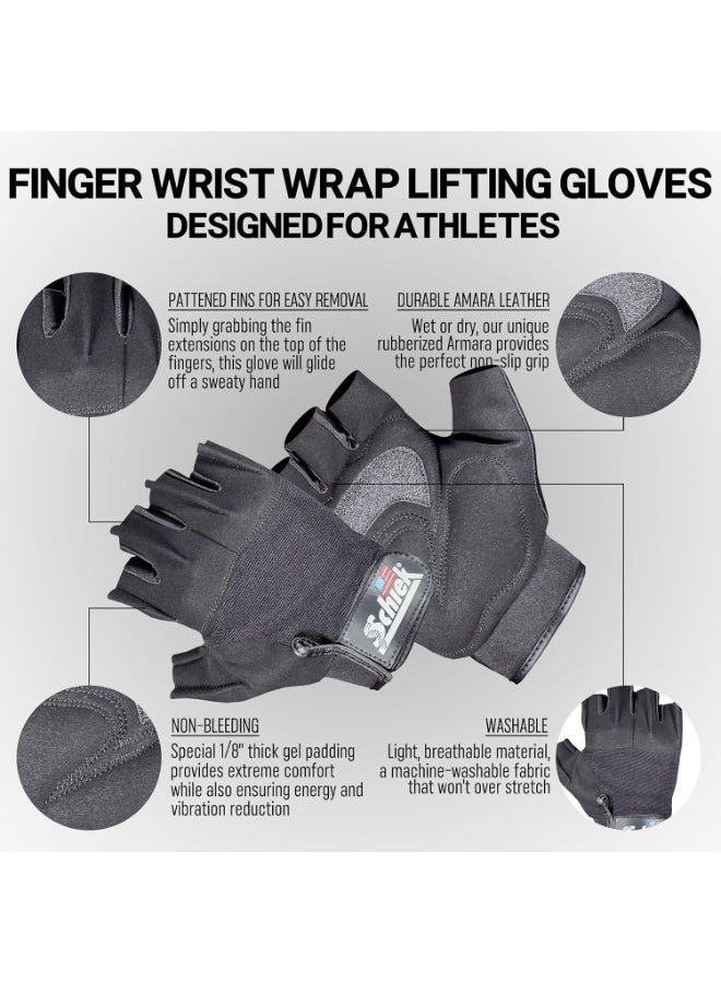 شيك قفازات رفع الأثقال الكلاسيكية من Schiek موديل 710 مقاس كبير جدًا - Image 3