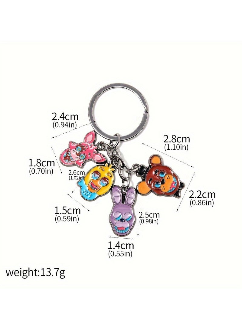 Cartoon Thriller Keychain For Bear Rabbit Duck Cartoon Doll Pendant Keychain - Image 5