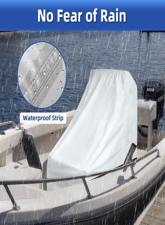zenicham Center Console Boat Cover UPF 50+, Silver(Large Size up to 30"L 40"W 44"H) - Image 4