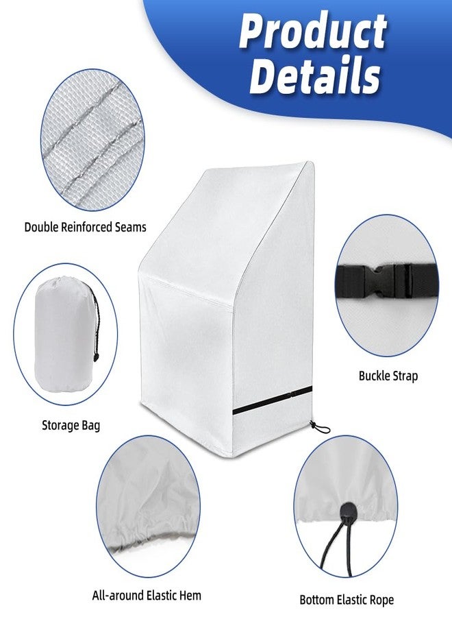 zenicham Center Console Boat Cover UPF 50+, Silver(Large Size up to 30"L 40"W 44"H) - Image 5
