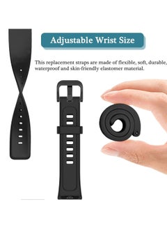 Generic Strap Compatible with Huawei Watch Fit 3 Strap for Women Men Adjustable Replacement Wristband Silicone Sport Watch Band for Huawei Watch Fit 3 (Black)  - Image 4