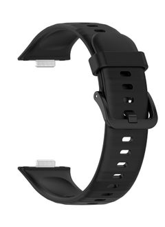 Generic Strap Compatible with Huawei Watch Fit 3 Strap for Women Men Adjustable Replacement Wristband Silicone Sport Watch Band for Huawei Watch Fit 3 (Black)  - Image 5