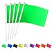 Consummate 25 Pack Solid Green Flag Small Mini Plain Green DIY Flags On StickParty Decorations for ParadesGrand OpeningKids BirthdayParty Events Celebration - Image 4