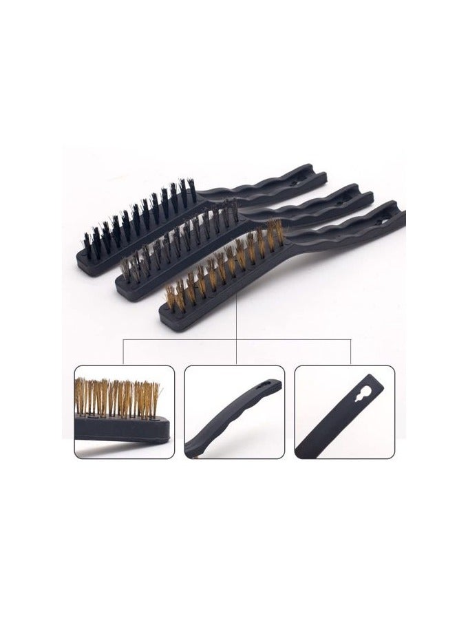 فرش تنظيف معدنية و بلاستيكية حجم كبير ٣ قطع - قد يختلف اللون - Image 2