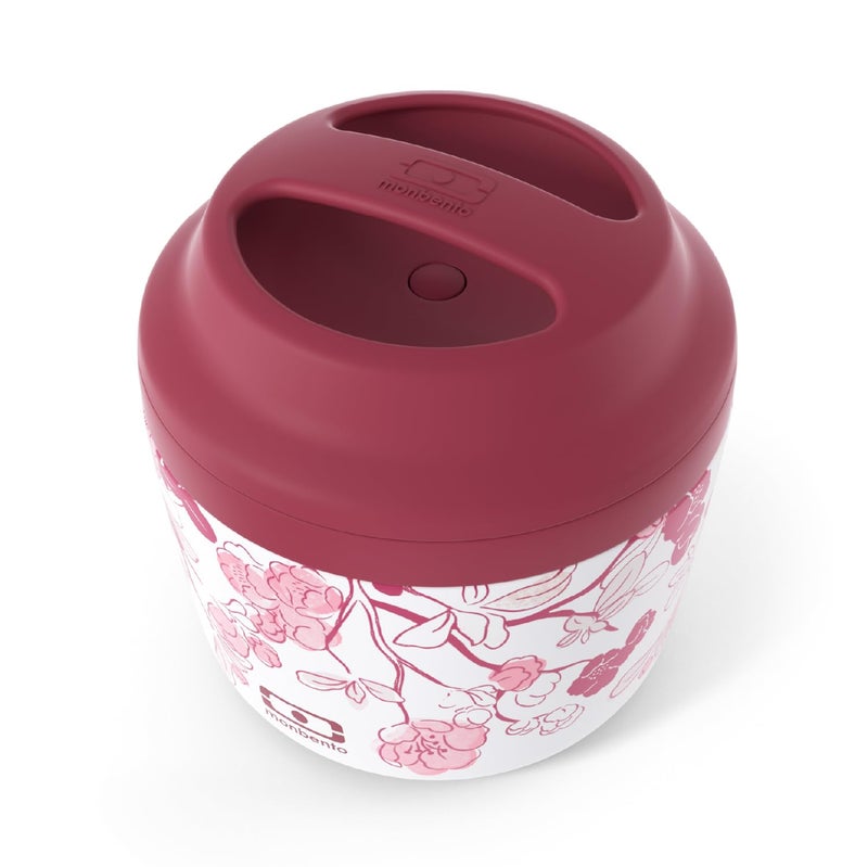 monbento  Lunch Box for Women Insulated MB Element Graphic Magnolia  Leakproof and Insulated Bento Box Perfect for WorkOutdoor  Keeps Food HotCold  BPA Free  Food Grade Safe  Pink Flowers