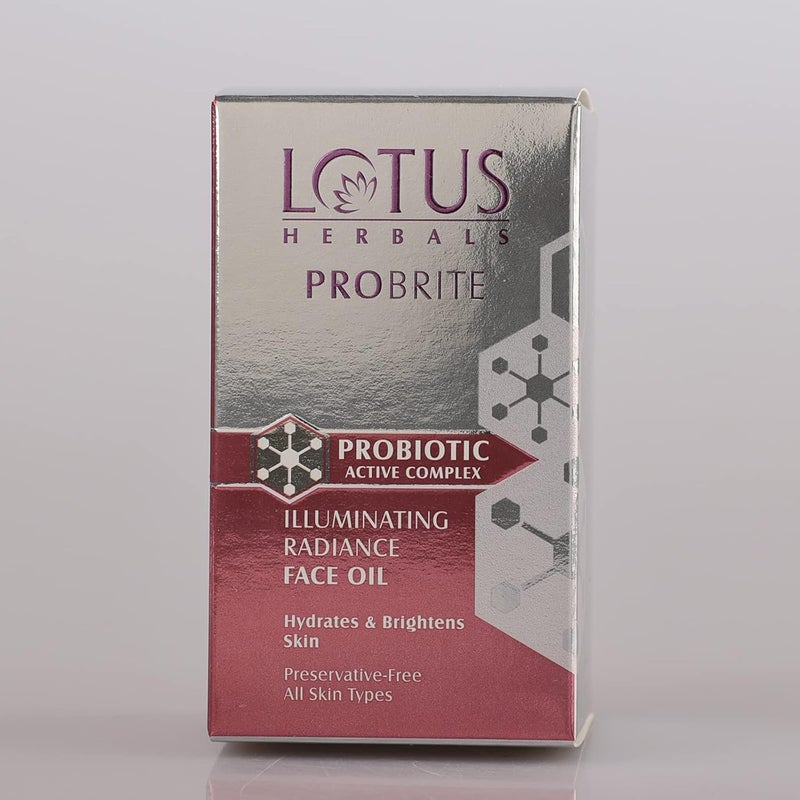 LOTUS HERBALS Lotus Herbals Probrite Illuminating Radiance Face Oil For Hydration of Dull Dry Skin Probiotic 15ml 50001828  - Image 5