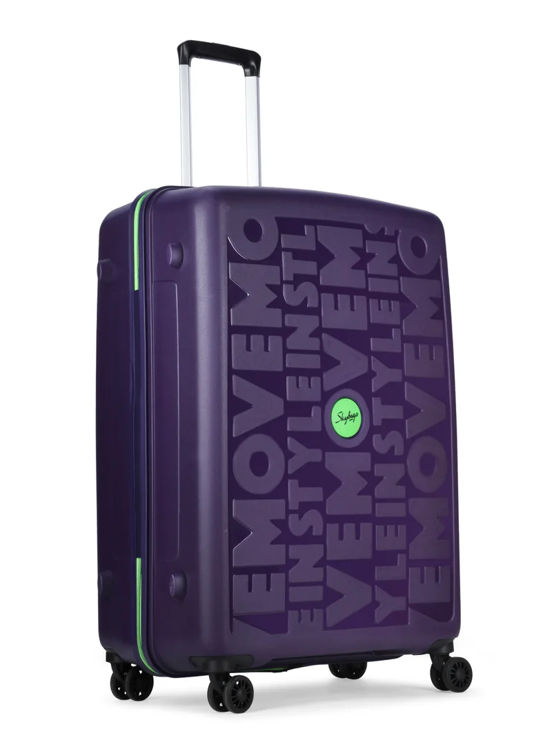 Skybags Play Set of 3 Polypropylene(PP), 4 Spinner Double Wheel Trolley Bags for Travel, Hard Case Lightweight Bag with TSA Lock, Tough Suitcase for Travel (Large-28, Medium-24, Cabin-20 Inch), Purple