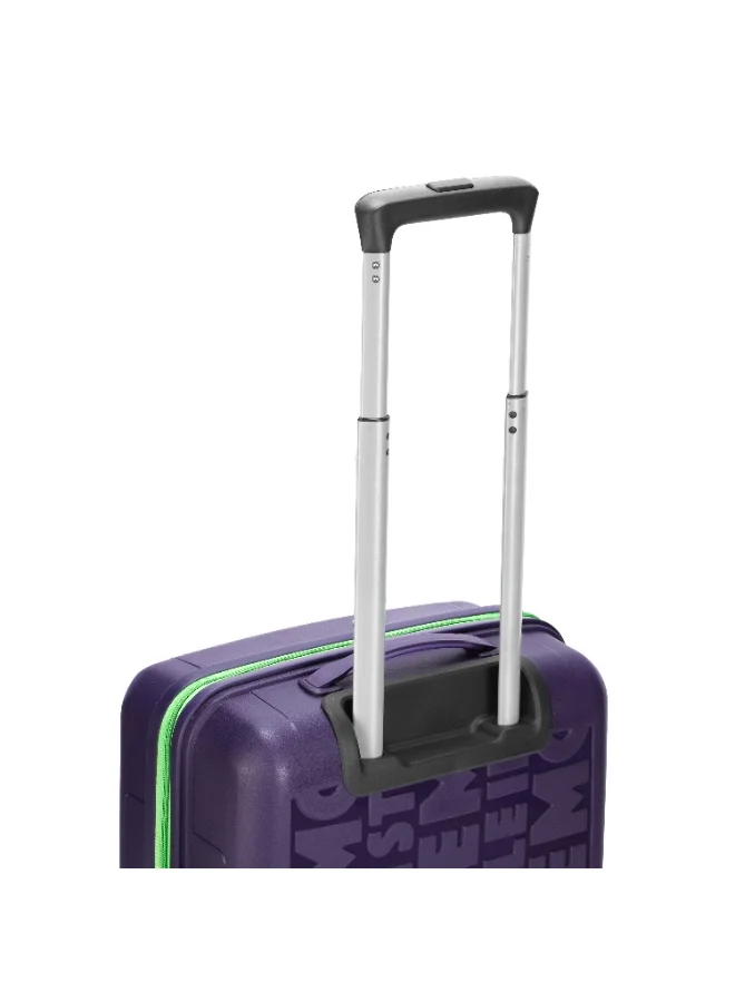 Skybags Play Set of 3 Polypropylene(PP), 4 Spinner Double Wheel Trolley Bags for Travel, Hard Case Lightweight Bag with TSA Lock, Tough Suitcase for Travel (Large-28, Medium-24, Cabin-20 Inch), Purple