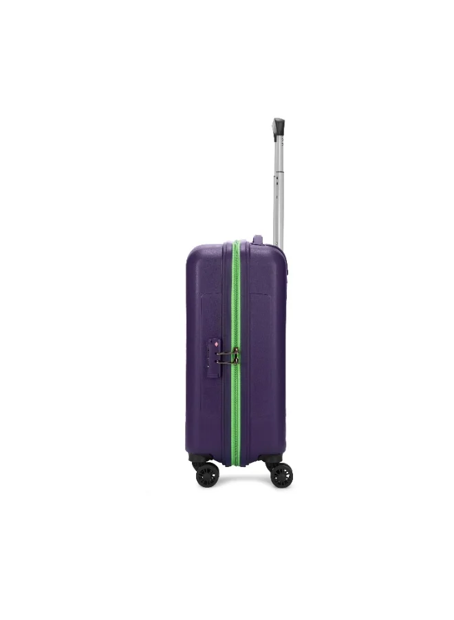 Skybags Play Set of 3 Polypropylene(PP), 4 Spinner Double Wheel Trolley Bags for Travel, Hard Case Lightweight Bag with TSA Lock, Tough Suitcase for Travel (Large-28, Medium-24, Cabin-20 Inch), Purple
