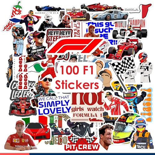 11 Strokes Stickers Set of 100 f1 Stickers I Formula 1 car I f1 Merch car Sticker I Ferrari – Gifts for Car Lovers - Image 1