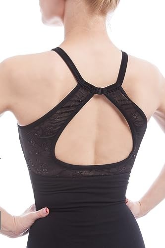 Dance Favourite Open Back Stretch Bodysuit for Women and Girls High Neck Criss Cross Ballet Gymnastics Yoga 002XL - Image 4