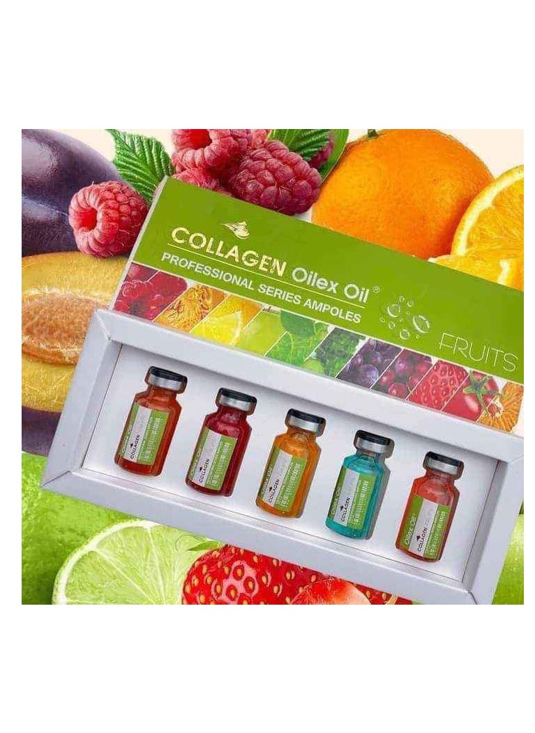 Oilex Oil - Collagen skin ampoules with fruits, a package of 5 ampoules - Image 1