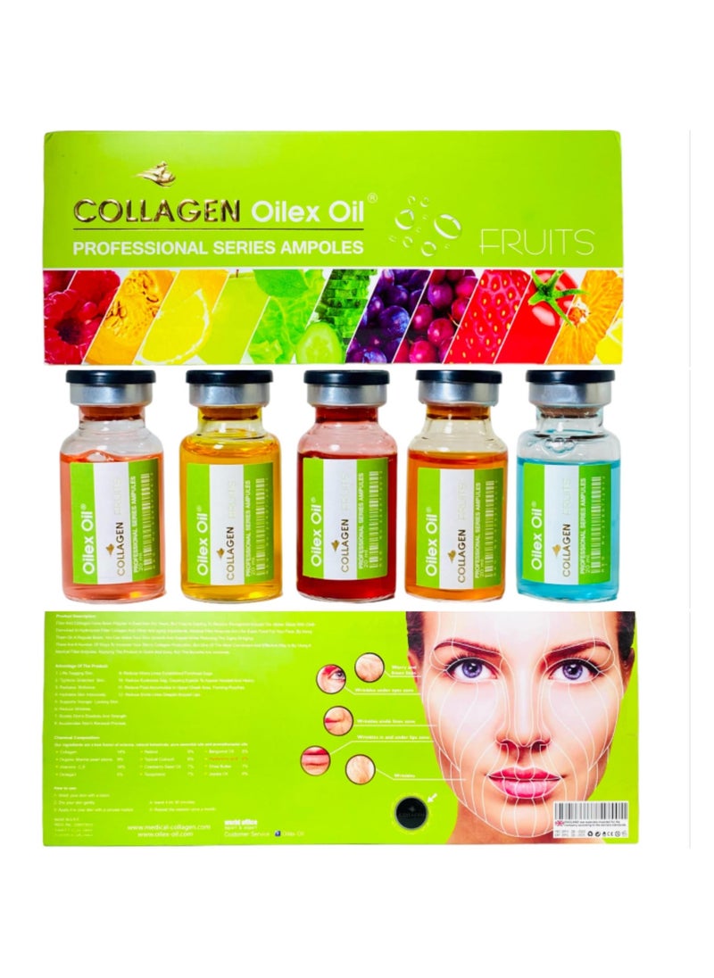 Oilex Oil - Collagen skin ampoules with fruits, a package of 5 ampoules - Image 1